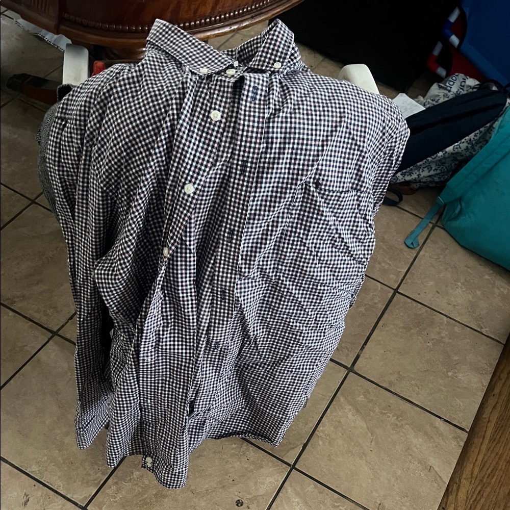 Goodfellow & Co Men's Black and White Gingham Shirt